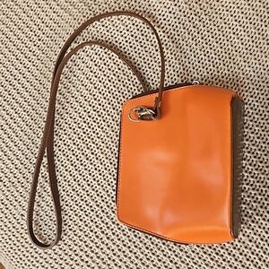 Little orange purse shoulder bag travel ITALY